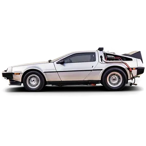 Delorean With Gullwing Doors Open Png 11 PNG image