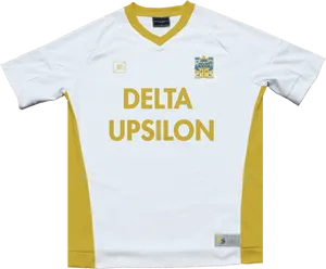 Delta Upsilon Soccer Jersey Design PNG image