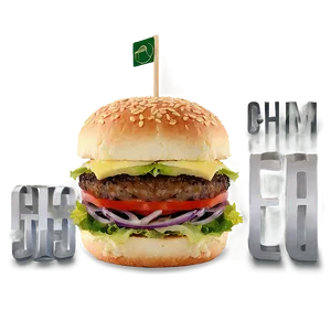 Deluxe Cheeseburger Special Png Odx55 PNG image