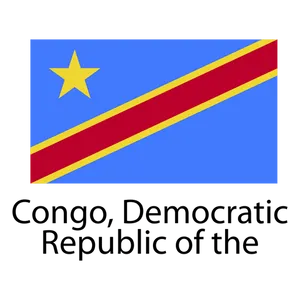 Democratic Republicof Congo Flag PNG image