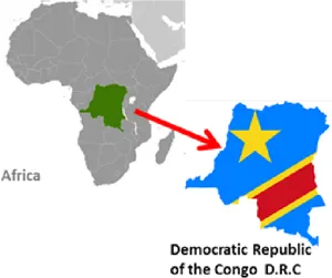 Democratic Republicof Congo Map Highlight PNG image