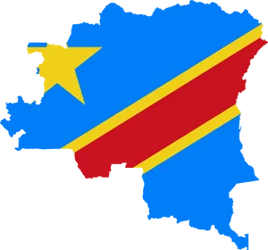 Democratic Republicof Congo Map Outline PNG image