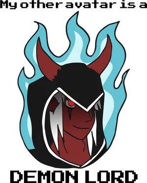 Demon Lord Avatar Graphic PNG image