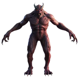Demonic Monster PNG 06122024