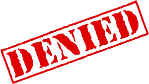 Denied Stamp Graphic PNG image