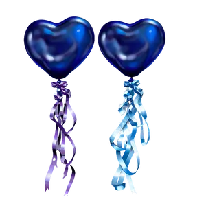 Denim Blue Balloons PNG 28 PNG