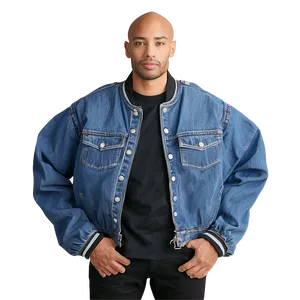 Denim Bomber Jacket PNG Ajy97 PNG