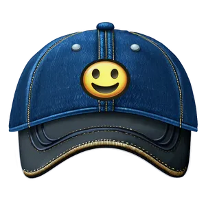 Denim Cap Emoji PNG Eix PNG