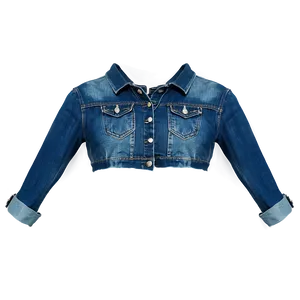 Denim Crop Top Png 05252024 PNG image