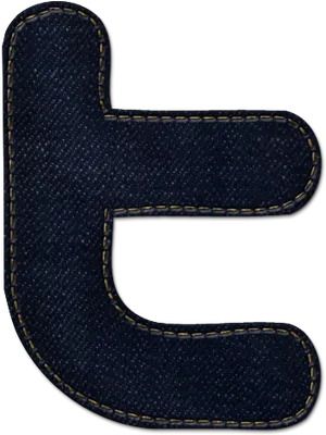 Denim Fabric Twitter Logo PNG image