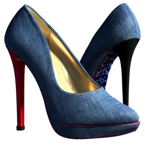 Denim Heel PNG 37