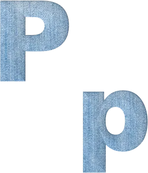 Denim Letter Pattern Design PNG image