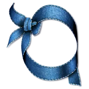 Denim Ribbon Fashion PNG Mgg18 PNG