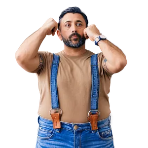 Denim Suspenders PNG Duu91