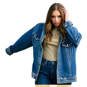 Denim Trucker Jacket PNG Dlk45 PNG
