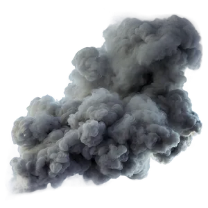 Dense Grey Smoke PNG 35