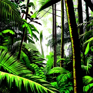 Dense Jungle Forest Png 12 PNG image