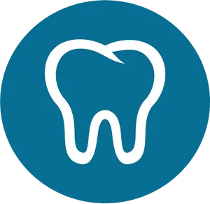 Dental Logo Blue Background PNG image
