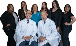 Dental Team Professional Group Portrait PNG