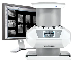 Dental Xray Scannerand Monitor Setup PNG image