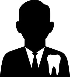 Dentist Iconwith Tooth Silhouette PNG