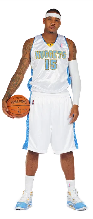 Denver Nuggets Basketball Player Pose PNG image