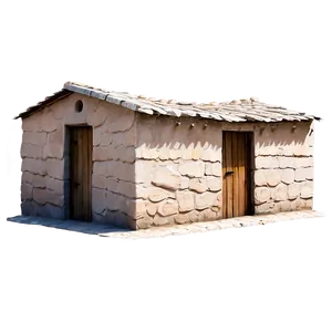 Desert Adobe Building PNG 35