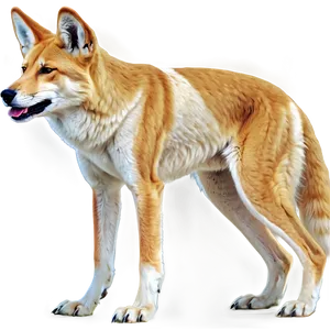 Desert Dingo Artwork PNG Dia68 PNG