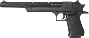 Desert Eagle Pistol Side View PNG