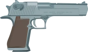 Desert Eagle Pistol Vector Illustration PNG image