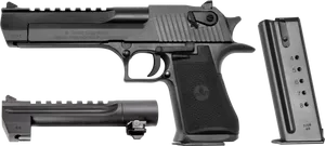 Desert Eagle Pistoland Magazine PNG image