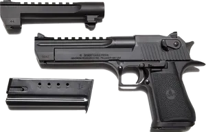Desert Eagle50 A E Pistoland Magazine PNG