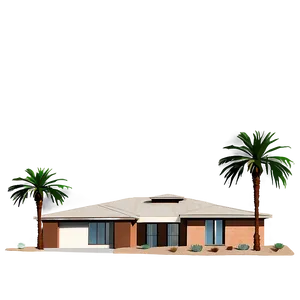 Desert Modern Home Png Hwv PNG image