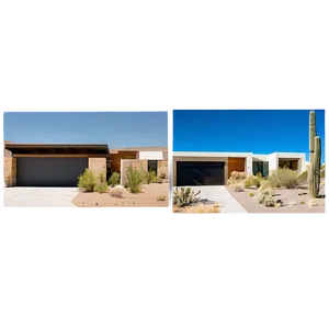 Desert Modern Home PNG Lev