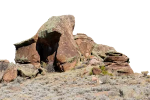 Desert Rock Formation PNG image