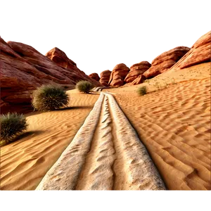 Desert Sand Path Png 06202024 PNG image