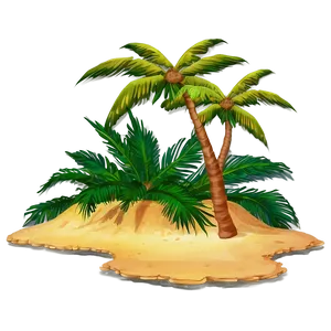Deserted Island Sunset Png Cdx95 PNG image
