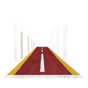 Deserted_ Road_ Through_ Columns PNG