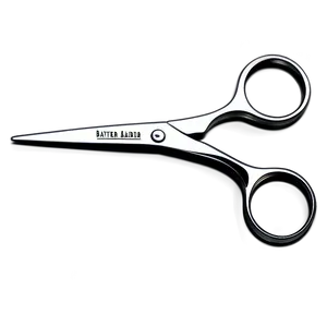 Designer Barber Scissors Png 06132024 PNG image