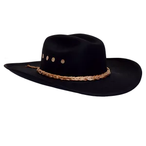 Designer Black Cowboy Hat PNG Mps PNG