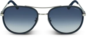 Designer Blue Gradient Sunglasses PNG image