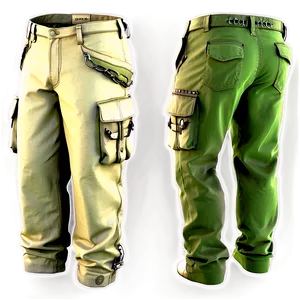 Designer Cargo Pants Png 06132024 PNG image