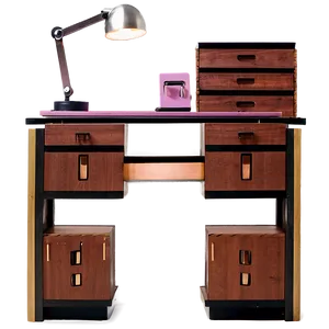 Designer Computer Desk PNG Thm