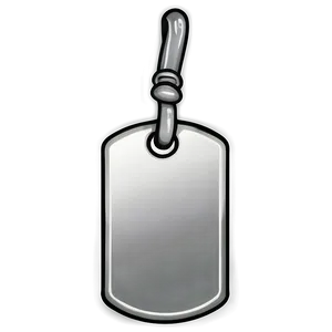 Designer Dog Tag Drawing Png 06122024 PNG image