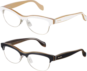 Designer Eyeglasses Showcase PNG