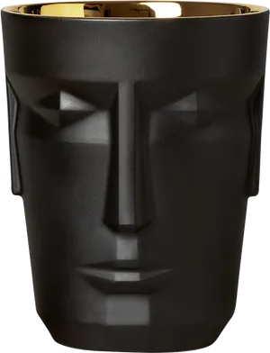 Designer Face Plastic Bucket PNG image
