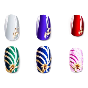 Designer Fake Nails Png Jhk24 PNG image