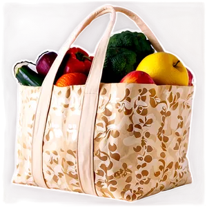 Designer Grocery Bag PNG 06132024