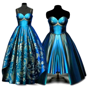 Designer Prom Dress PNG Jgv