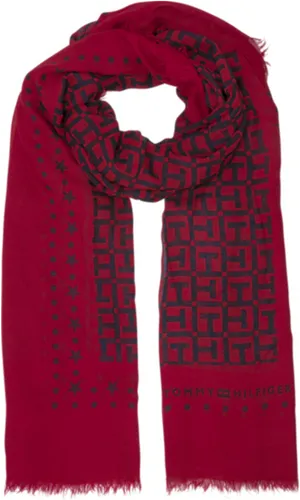 Designer Red Scarfwith Patterns PNG image